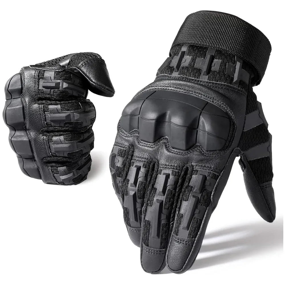 Tactical Full Finger Gloves for Men Ultimate Impact Protection Gloves Non-Slip Riding Shooting Fishing Multi-functional Gloves