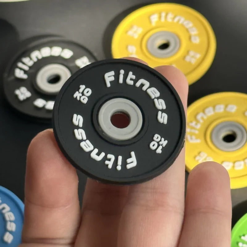 New Barbell Keychain DlY Silicone Dumbbell Keychain Gym Gifts for Gym Lovers Fitness Trainer Gift Backpack Car Key Pendant