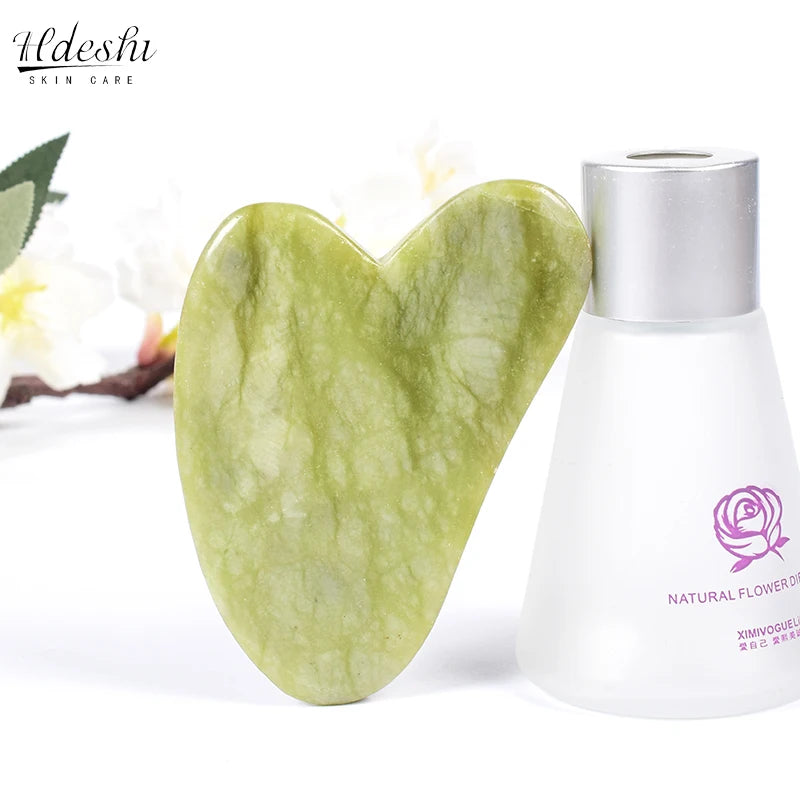 Natural Massager For Face Gouache Scraper Facial Massage Jade Guasha Scraper Gua Sha Skin Scraping Skincare SPA Dropshipping Imagen principal del producto
