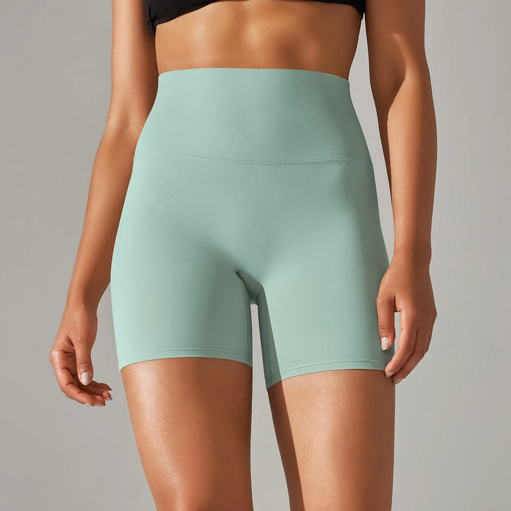 Yoga Shorts Women Fitness Shorts Running Cycling Shorts Breathable Sports Leggings High Waist Summer Workout Gym Shorts