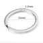 20pcs Stainless Steel Key Rings 20/25/28/30/35mm Round Flat Line Split Rings Keyring for Jewelry Making Keychain DIY Findings