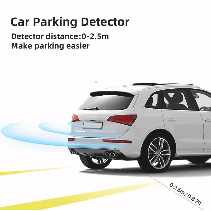 Risingon 12V 22mm Car Parking Sensor Kit Universal 4 Sensors Buzzer Reverse Backup Radar Sound Alert Indicator Probe System Imagen secundaria del producto