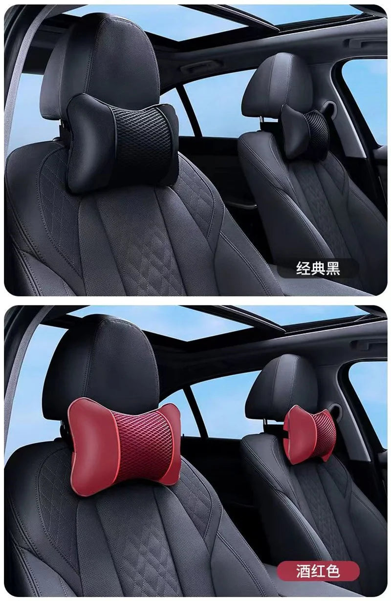 Car Universal Headrest Pillow - Support Cushion, Seat Head Support Protector for Auto Travel