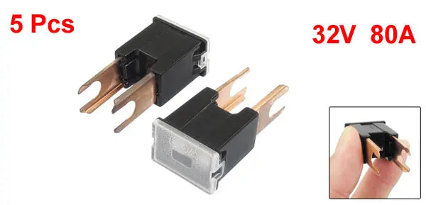 X Autohaux Car Auto 80A Pacific Type Male Pal Slow Blow Fuse Auto Link 5 Pcs Universal For Auto Car Vehicle