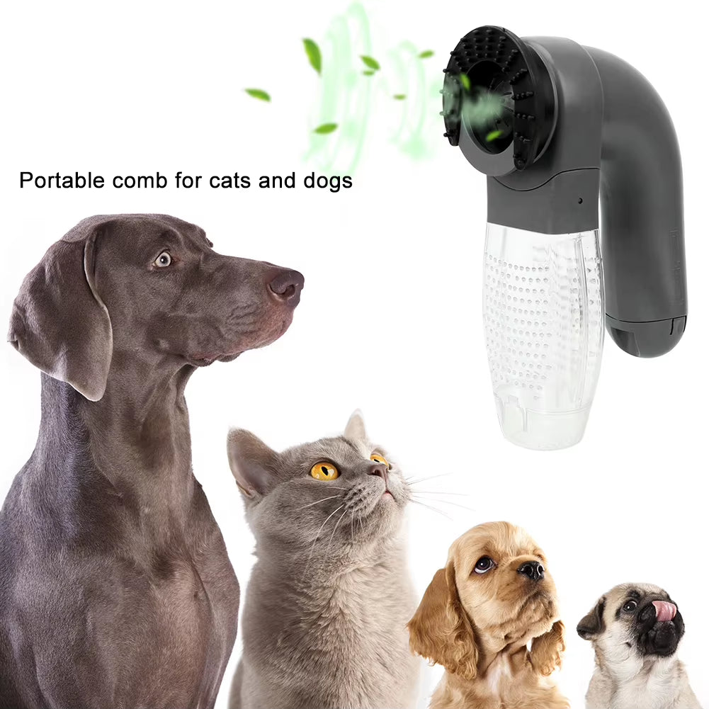 Pet Grooming Vacuum Cleaner Cordless Electric Animal Hair Suction Device Portable Pet Hair Removal Brush Pet Supplies