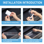 Drawer Dividers Organizers 4 Pack, Adjustable 8Cm High Expandable from 27.5-52Cm Kitchen Drawer Organizer, Clear Plastic