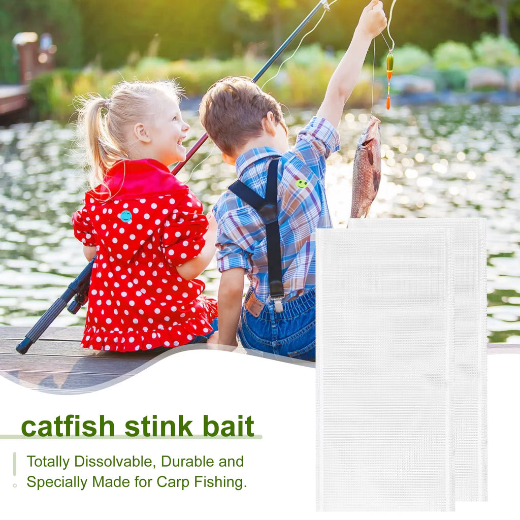 400Pcs/Lot 7X14Cm PVA Water Soluble Bags for Carp Fishing Bait Casting New Fishing Accessories