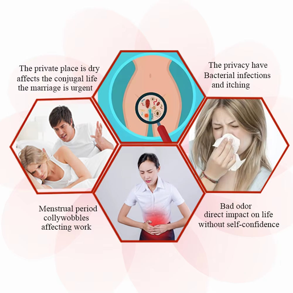 20Pcs Chinese Herbal Gynecological Pads Medicine Tampons Vaginal Infection Silver-Ion Gynecol Cure Care Medicated Sanitary Pads