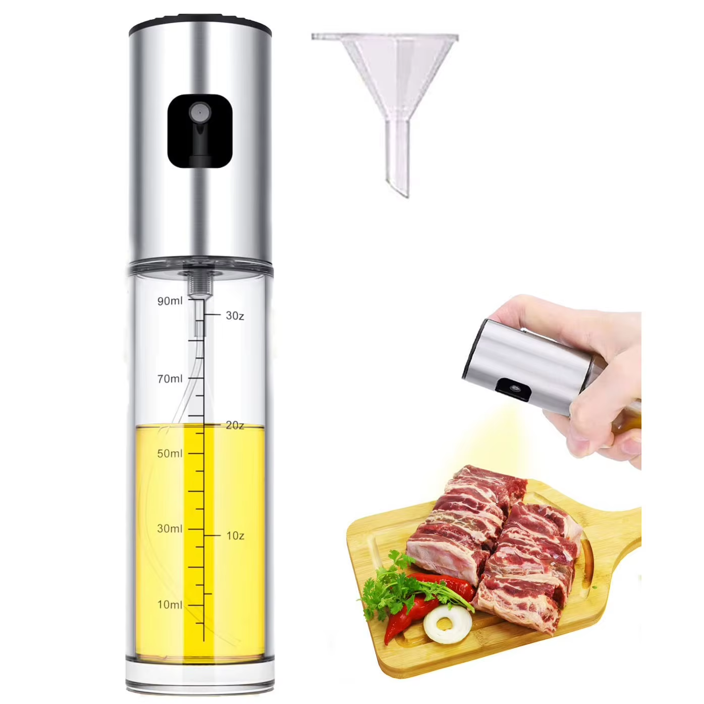 100ml Glass Oil Sprayer Bottle Cooking Secondary image