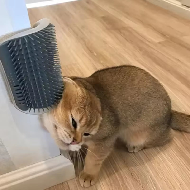 Masajeador De Esquina Para Gato Rascador Para Rascar Gatos Cepillo Para Gatos Peine Cepillo Para Esquina De Masaje Pet Supplies