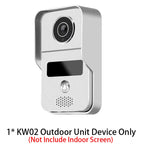 WiFi TUYA Smart APP 7 Inch 1080P Home Intercom Kit Wireless Video Door Phone Wired Doorbell for Villa Flat RFID Access Control