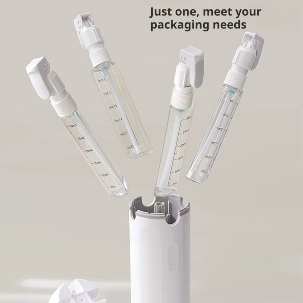 4 in 1 Travel Dispenser Portable Travel Bottles Leak Proof Leakproof Travel Container for Perfume Shampoo Conditioner Lotion