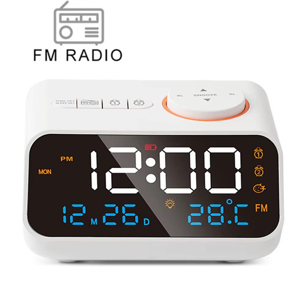 Mordern Fm Radio LED Alarm Clock Bedside Secondary image