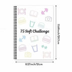 75 Sheets Challenge Planner Notebook Editable Multiple Functional Soft Challenge Planner Hardcover Calendar Planner Daily Work