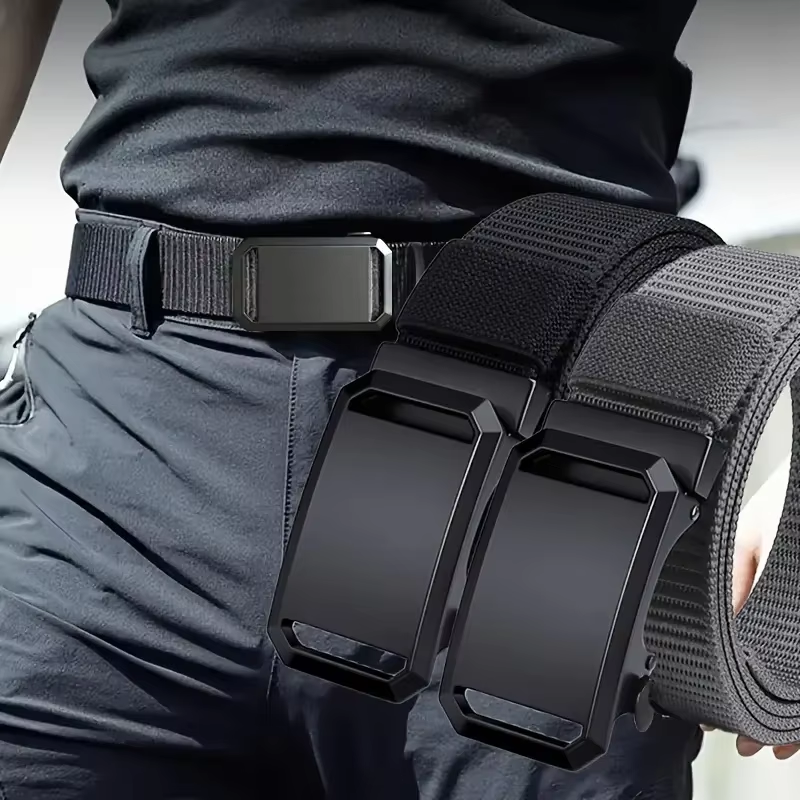 Automatic Buckle Belt Canvas Tactical Secondary image