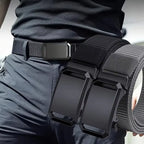 New Automatic Buckle Belt, Canvas Tactical Workwear Casual Outdoor Military Training Pants Belt for Men