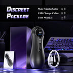 Male Masturbator Penis Pump Adult Sex Toys for 18 Men with 4 Sucking 9 Vibration Modes LED Display Pocket Pussy Realistic Vagina