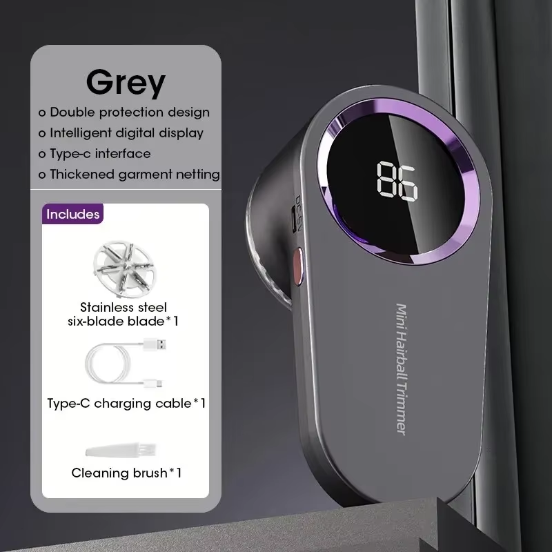 Lint Remover for Clothing LED Digital Electric Pellet Fluff Remover USB Rechargeable Fuzz Fabric Shaver Sweater Dropshipping Main image