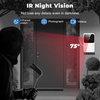 WiFi Video Doorbell Wireless Phone Two-Way Intercom System IR Night Vision Doorbell Smart Home Security Door Bell Camera Monitor