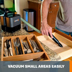 20V Cordless Cube Vacuum with Powerful Suction, Flexible Hose, and Easy Empty System for Home, Office, and Car Cleaning