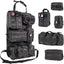 Tactical Seat Back Organizer Vehicle Molle Panel Storage, with 5 Detachable Molle Pouches, Universal Car Seat Organizer