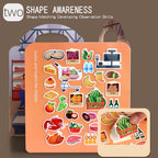 Jelly Sticker Book for Kids DIY Quiet Fun with Scene Stickers Reusable Paste Puzzle Book Educational Activity for Children