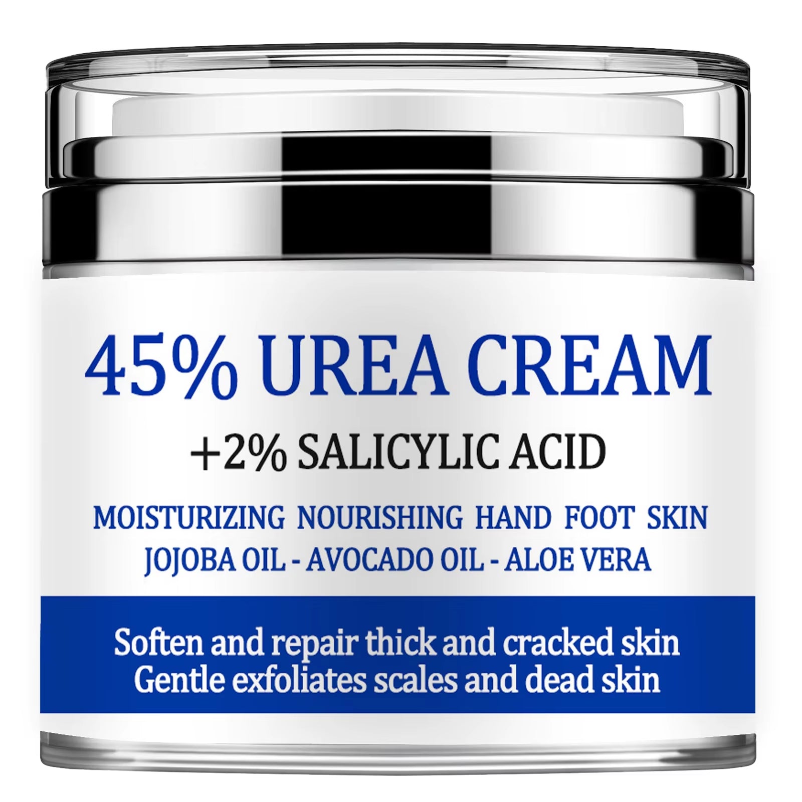 Urea Cream 42%, Foot Cream for Dry Cracked Heels, Urea Cream 42 Percent for Feet, Moisturizing & Exfoliating Foot Cream with 2%
