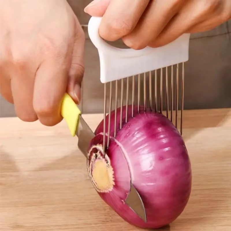 Stainless Steel Onion Slicer Holder Secondary image