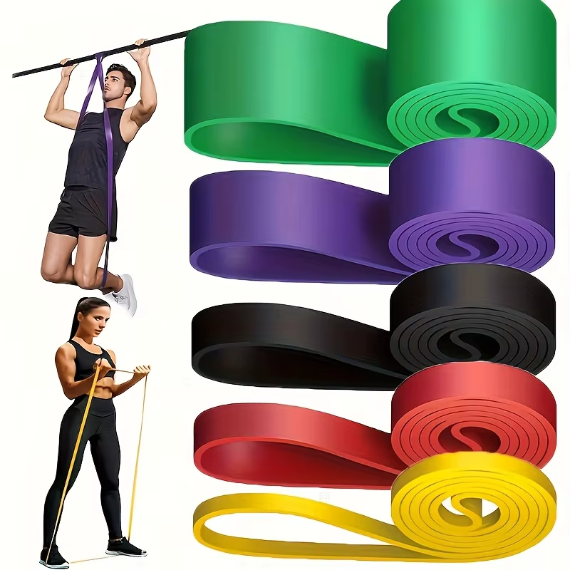 Resistance Bands Set Pull Straps Assistive Pull-Up Bands Exercise Straps Leg Exercise Bands for Gym Fitness Home Workout Equipme Main image