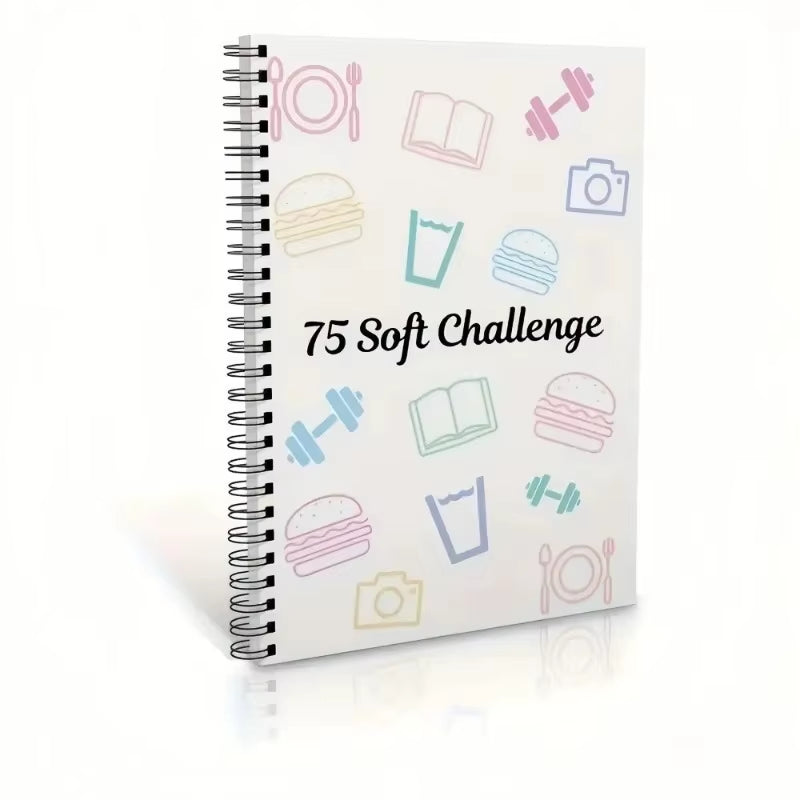 75 Sheets Challenge Planner Notebook Editable Multiple Functional Soft Challenge Planner Hardcover Calendar Planner Daily Work