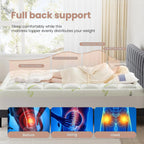 Ultra Queen Size Soft Mattress Topper, Viscose Derived from Bamboo with Pillow Top Design, Thick Cooling Pad for Back Pain Relief, Deep Pocket for Mattress, Naturally Cooling for Hot Sleepers, Green