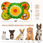 Large Snuffle Mat for Dogs Pet Interactive Training and Stress Relief Sniff Feeding Mat Slow Feeder Dog Treat Mat Dog Toys