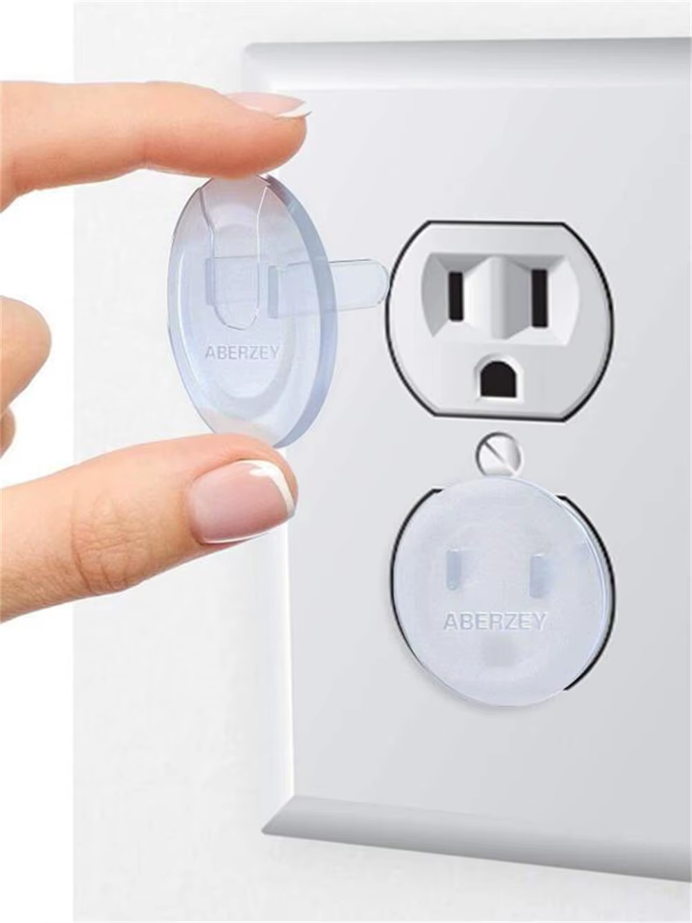 10Pcs Outlet Covers, American Standard Baby Proofing Safety Child Secure Electric Plug Protectors Main image