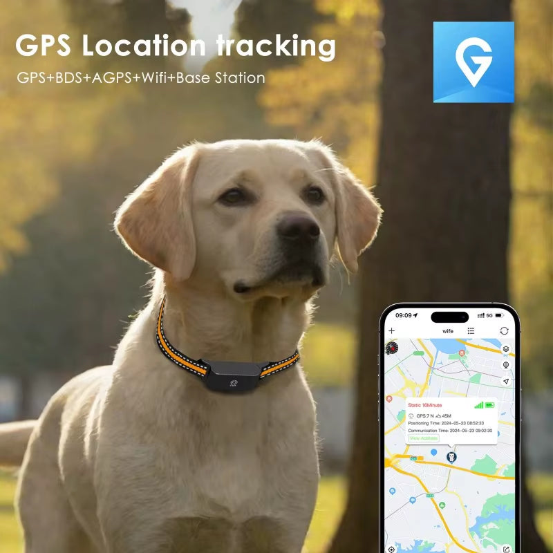 Pet Smart Gps Tracker Mini Real Time Tracking Locator USB Charging Dog GPS Tracker Smart Electronic Pet Tracker for Android IOS