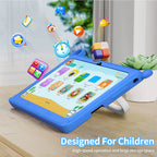 New Global Android Version 7 Inch Tablets Quad Core 4GB+64GB ROM 5G WiFi Google Kids Tablets Portable Kids-Proof Protective Case
