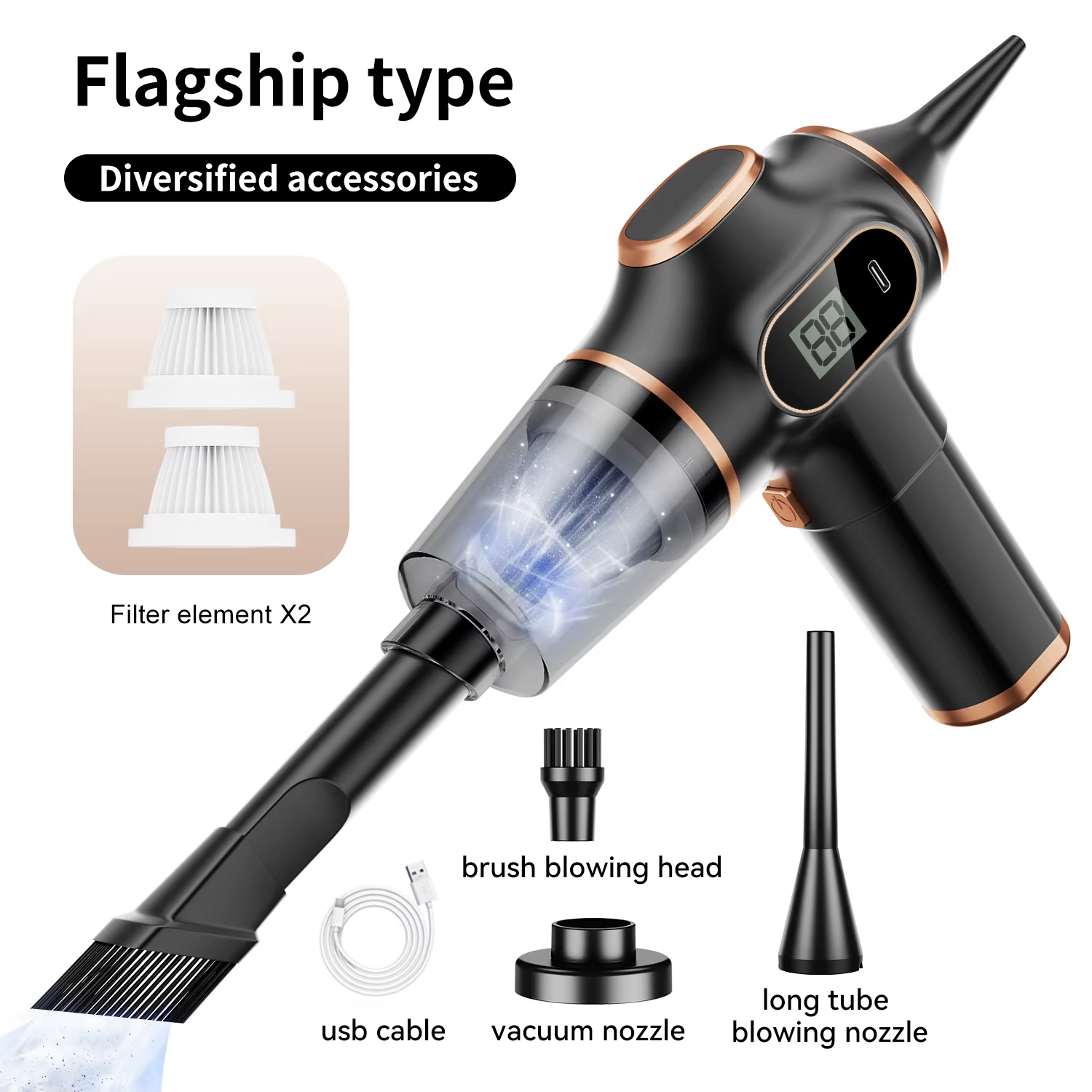 NEW ABS Wireless Car Vacuum Cleaner Home Appliance Sofa Office High-Power Household Cleaning Machine Mini Vacuum Carpet Cleaner Main image