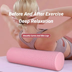 Hexagonal Yoga Roller: round EVA Foam Cylinder for Pilates & Enhanced Home Workouts (Diameter 9.5Cm, Length 29.7Cm)