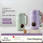220V Automatic Mini Soy Milk Maker 1000ML Soybean Milk Machine Filter-Free Cooking Rice Paste Food Blender Fruit Juicer