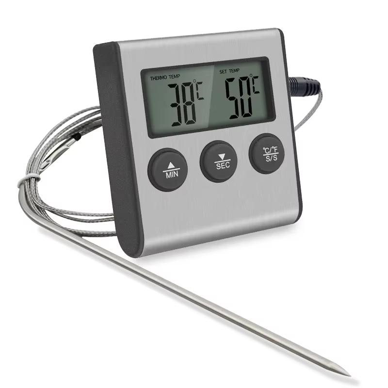 Tp700 Digital Remote Wireless Food Kitchen Oven Thermometer Probe for BBQ Grill Oven Meat Timer Temperature Manually Set Main image