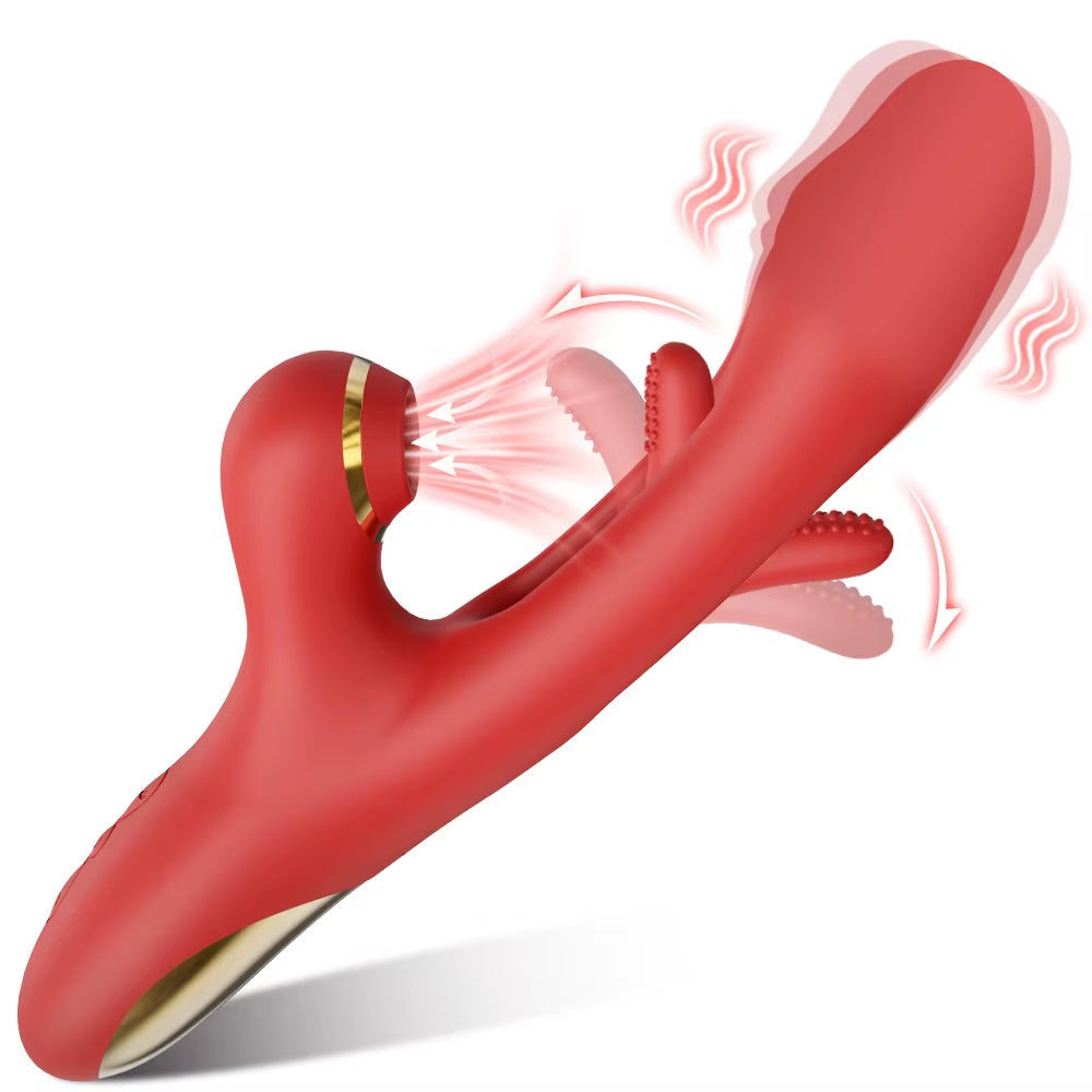 Tapping Flapping Vibrator for Women Clitoris Clit Sucker Stimulator Powerful Sex Toy Woman Female Rabbit Sucking Vibrators